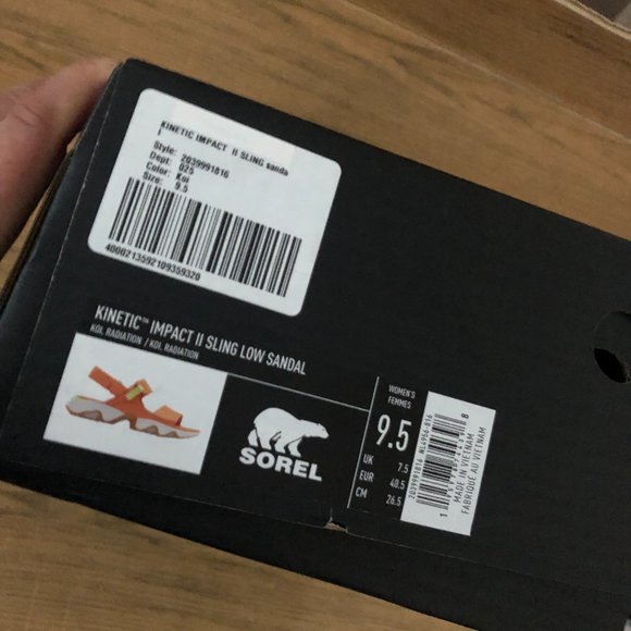 Sorel Kinetic Impact II Sling women Sandals,9.5 NIB - Picture 9 of 11
